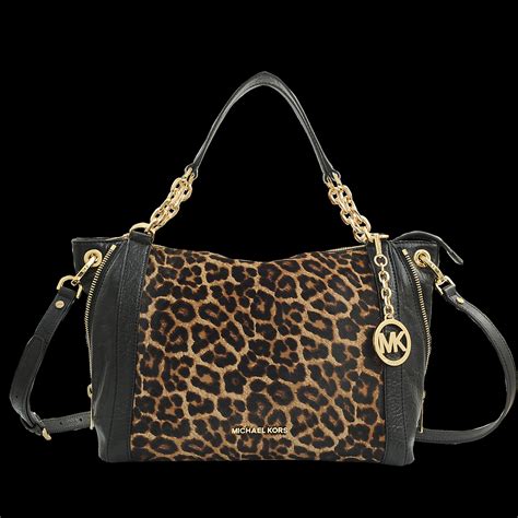 michael kors black leopard bag.